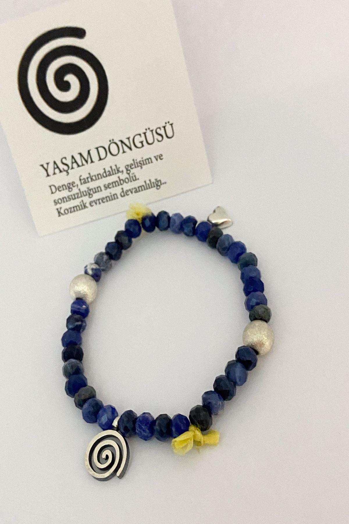 Sodalite Doğaltaşlı Yaşam Döngüsü Bileklik