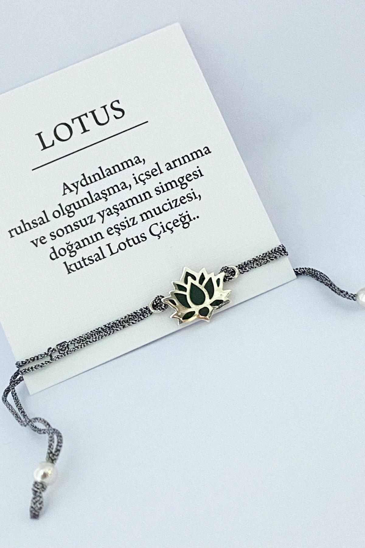 Lotus Yeşil Mineli Bileklik