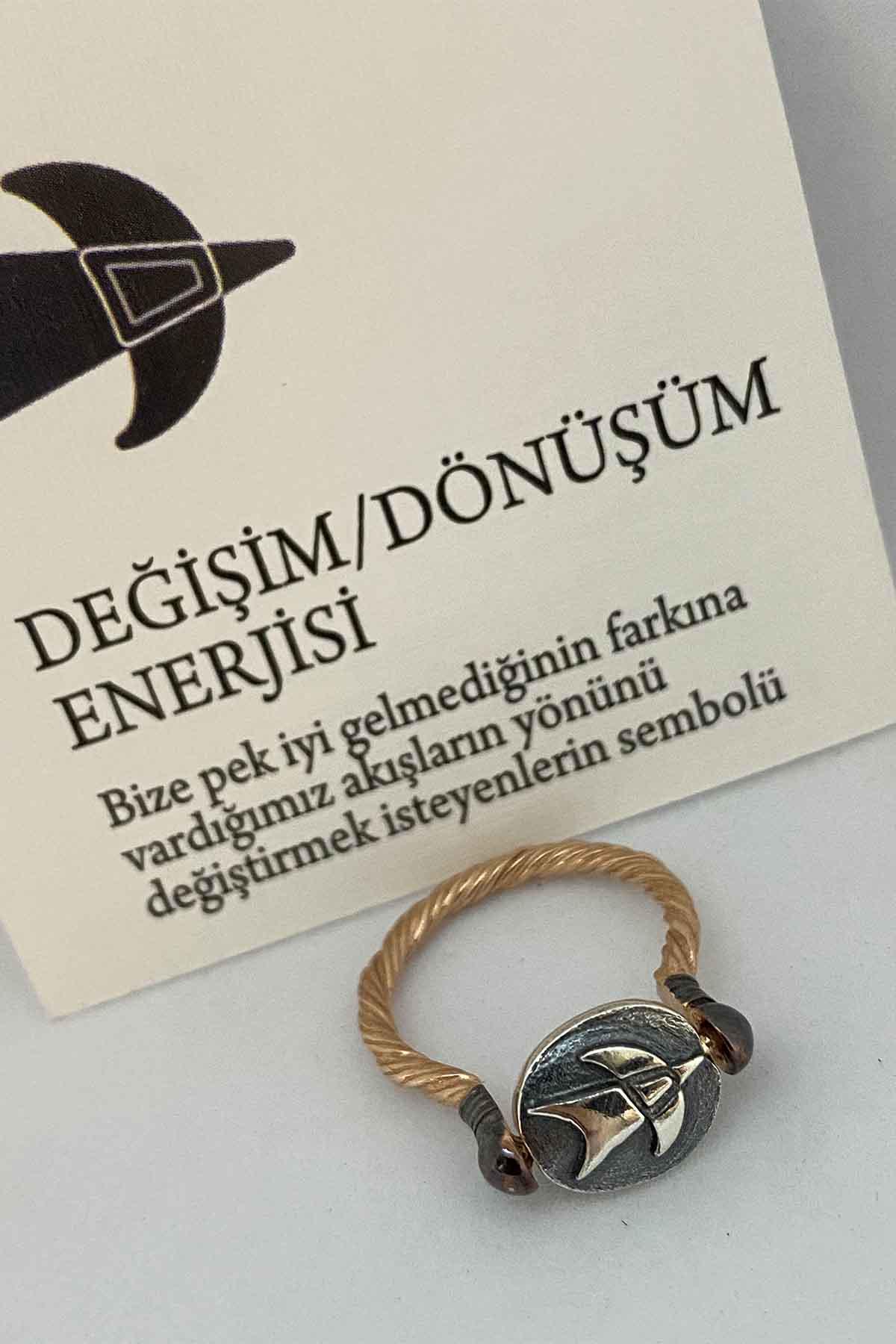 Değişim Dönüşüm Enerjisi Sembol Yüzük