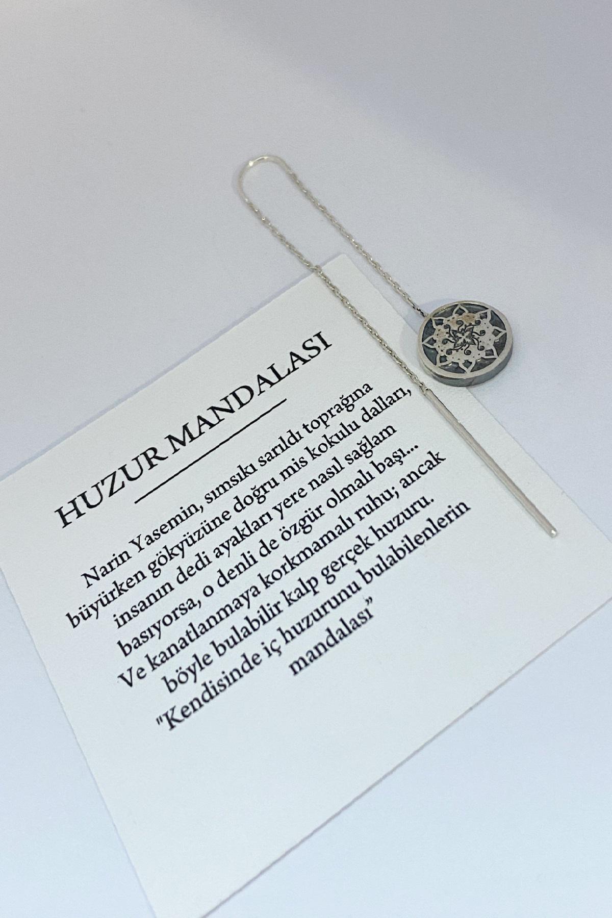 Huzur Mandalası Zincirli Küpe